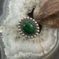 Carolyn Pollack Sterling Silver Oval Malachite Decorated Ring Size 9 For Women