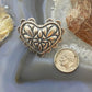 Carolyn Pollack Southwestern Style Sterling Silver Decorated Heart Brooch For Women