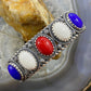 Carolyn Pollack Vintage Southwestern Style Sterling Silver Multi Stones Bracelet For Women