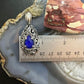 Carolyn Pollack Sterling Silver Teardrop Lapis Doublet Filigree Enhancer Pendant For Women