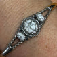 Carolyn Pollack Sterling Silver 3 Oval Howlite Decorated Bracelet For Women