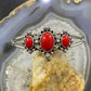 Carolyn Pollack Vintage Southwestern Style Sterling Silver Coral Decorated Bracelet For Women