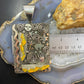 Alex Sanchez Native American Sterling Silver 2 Bumblebee Jasper Petroglyph Tablet Unisex Pendant