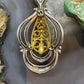 Carolyn Pollack Sterling Silver & Brass Mother of Pearl Decorated Enhancer Pendant For Women
