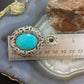 Carolyn Pollack Southwestern Style Sterling Silver Large Oval Turquoise Enhancer Pendant For Women