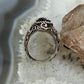 Carolyn Pollack Sterling Silver Elongated Oval Faceted Smoky Quartz Ring Size 5.25 For Women