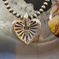 Carolyn Pollack Southwestern Style Sterling Silver Decorated Heart Pendant For Women