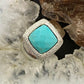 Carolyn Pollack Sterling Square Faceted Turquoise Decorated Ring For Women