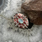Carolyn Pollack Sterling Silver Rhodochrosite & Opal Ring Size 8.5 For Women