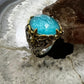 Carolyn Pollack Sterling Silver & Brass Oval Blue Quartz Doublet Ring For Women