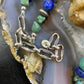 Carolyn Pollack Southwestern Style Sterling Silver Ocean Tones Multi Gemstone Necklace 24"-27"
