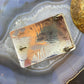 Native American Sterling Silver Turquoise & Coral Stamped Unisex Belt Buckle #2