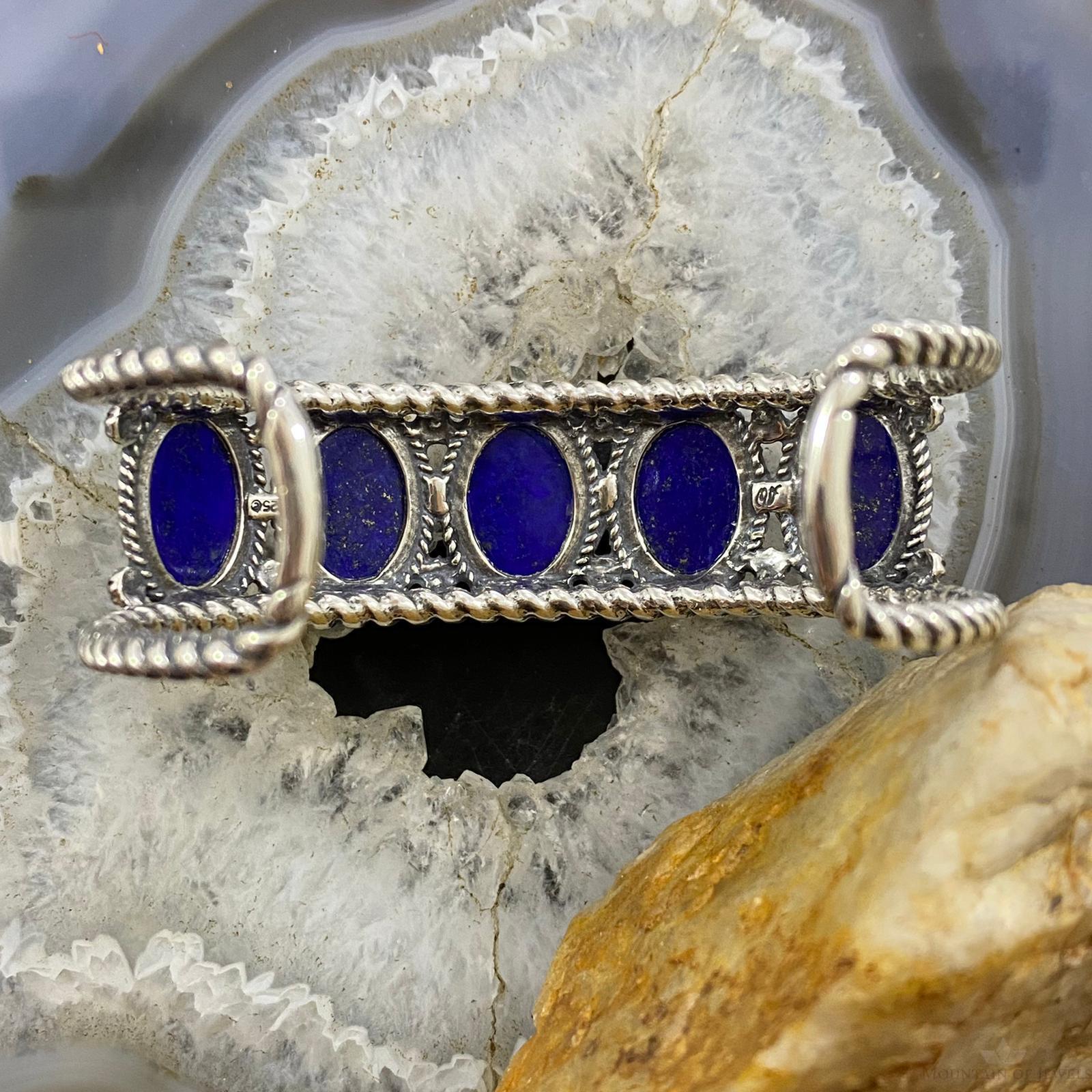 Jay King Sterling Silver Turquoise and Lapis Cuff Bracelet | HSN