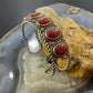 Carolyn Pollack Southwestern Style Sterling Silver Red Jasper Row Bracelet For Women