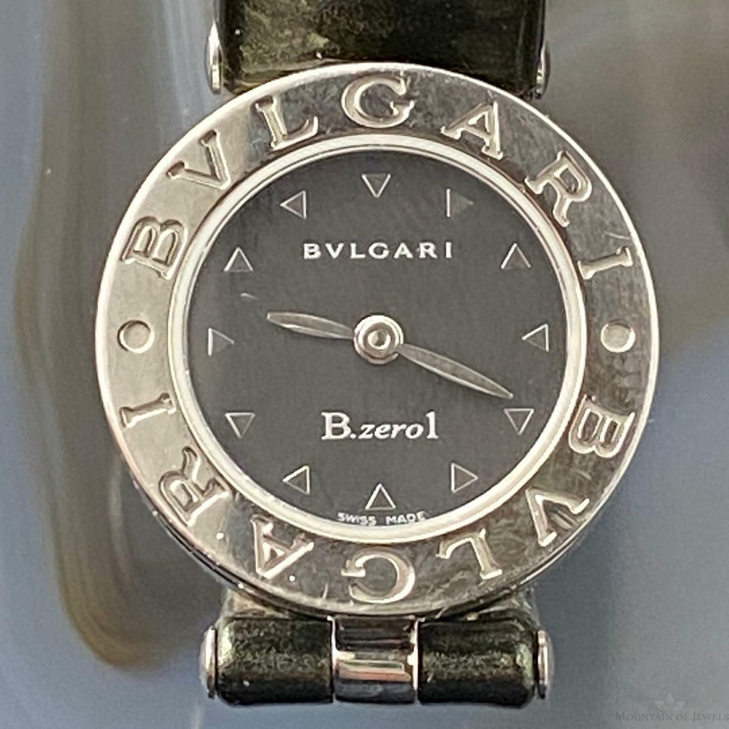 BVLGARI Ladies B.Zero1 Watches BZ23S Stainless Steel/Leather Strap