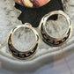 Tommy & Rosita Singer Sterling Silver Overlay Hoop Dangle Earrings For Women #2