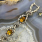 Carolyn Pollack Sterling Silver 6 Faceted Yellow Citrine Link Bracelet For Women