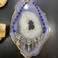 Carolyn Pollack Southwestern Style Sterling Silver Lapis & Druzy Necklace For Women