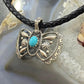 Carolyn Pollack Southwestern Style Sterling Silver Turquoise Cutout Butterfly Pendant For Women