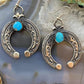 Eva & Linberg Billah Sterling Silver Oval Turquoise Naja Dangle Earrings For Women #1