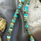 Native American Multi-color 5 mm Turquoise Disc Bead Necklace For Women