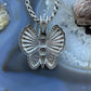 Carolyn Pollack Southwestern Style Sterling Silver Decorated Butterfly Enhancer Pendant For Women