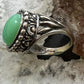 Carolyn Pollack Sterling Silver Oval Variscite Decorated Dome Ring For Women