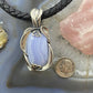 Carolyn Pollack Southwestern Style Sterling Silver Blue Lace Agate Pendant For Women