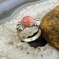 Carolyn Pollack Sterling Silver Oval Rhodochrosite Decorated Ring For Women