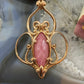 Carolyn Pollack Brass Marquise Rhodonite Doublet Enhancer Pendant For Women