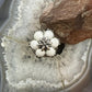 Carolyn Pollack Sterling Silver 6 Pear White Jasper Flower Ring For Women