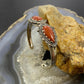 Carolyn Pollack Sterling Silver 2 Pear Red Jasper Decorated Bracelet For Women