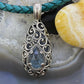 Carolyn Pollack Vintage Southwestern Style Sterling Silver Gemstone Filigree Pendant For Women