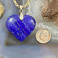 Heart Shape Slab Lapis Lazuli Fashion Pendant For Women