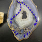Carolyn Pollack Southwestern Style Sterling Silver Lapis & Druzy Necklace For Women