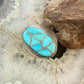 Emma Bonney Native American Sterling Silver Turquoise Inlay Shield Ring Size 10.5 For Men