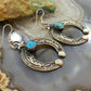 Eva & Linberg Billah Sterling Silver Oval Turquoise Naja Dangle Earrings For Women #1
