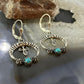 Carolyn Pollack Southwestern Style Sterling Silver Turquoise Naja Dangle Earrings For Women