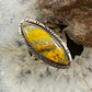 Native American Sterling Silver Marquise Bumblebee Jasper Ring Size 7 For Women