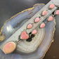 Steven Nez Native American Sterling Silver Pink Conch Shell Adjustable Necklace For Women