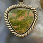 Carolyn Pollack Southwestern Style Sterling Silver Triangle Unakite Decorated Pendant For Women