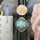 Carolyn Pollack Sterling Silver Amazonite Filigree Decorated Ring For Women