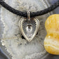 Carolyn Pollack Southwestern Style Sterling Silver Engraved Triple Heart Enhancer Pendant For Women