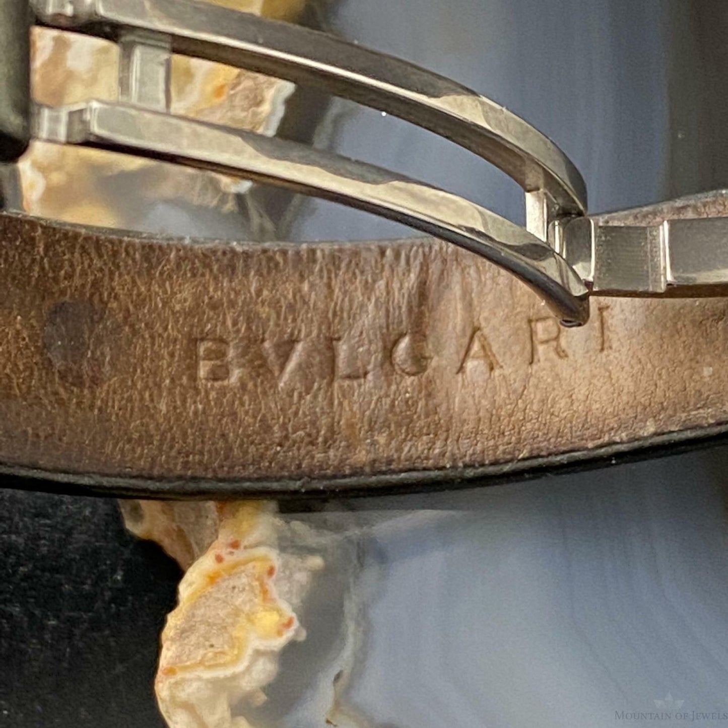 BVLGARI Ladies B.Zero1 Watches BZ23S Stainless Steel/Leather Strap