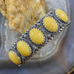 Carolyn Pollack Vintage Southwestern Style Sterling Silver Yellow Jasper Row Bracelet For Women