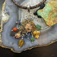 Carolyn Pollack Sterling & Brass Multi Gemstone Gardener's Joy Enhancer Pendant