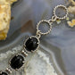 Carolyn Pollack Sterling Silver 9 Oval Onyx Reversible Link Bracelet For Women