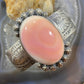 Boyd J. Ashley Native American Sterling Silver Oval Pink Conch Shell Stamped Bracelet For Women #2