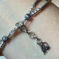 Carolyn Pollack Sterling Silver Multi Gemstone Decorated 2 Strand Link Bracelet For Women