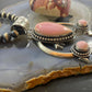 Frances Begay Native American Sterling Silver Pink Conch Shell Naja Pendant For Women